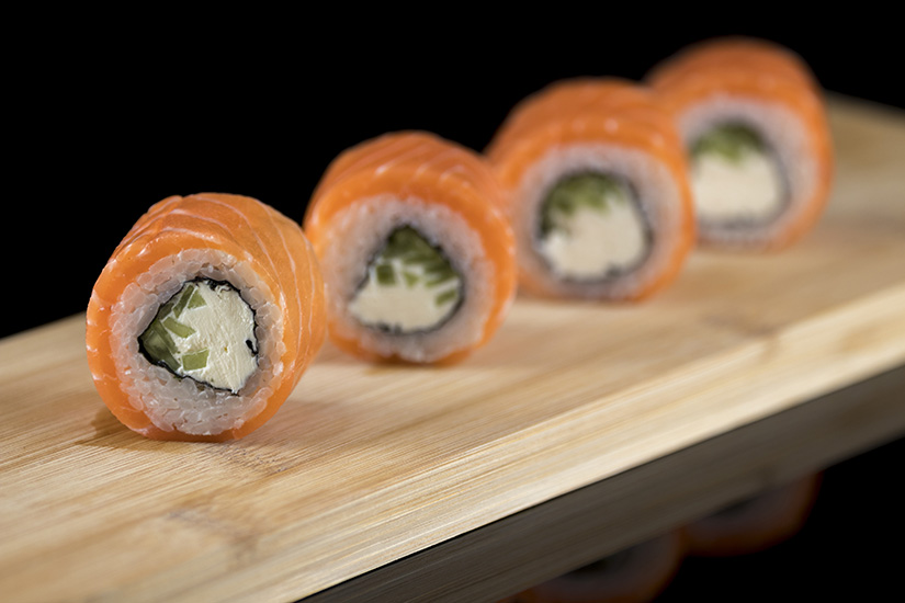 Sushi Rolls  with salmon